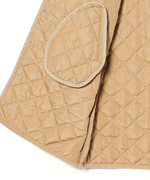 B:MING by BEAMS(ビーミングバイビームス)の「キルティング ノーカラー ロング コート(S~M)(ノーカラーコート・レディース・ベージュ/ブラック/ホワイト系その他5・SMALL/MEDIUM)」の12枚目の写真