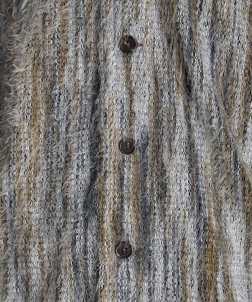 SERACE（セラス）の「【SERACE】Loose stripe shaggy shirt / ルーズストライプシャギーシャツ（シャツ/ブラウス・メンズ・グレー系/ブルー系・L/M/S）」の18枚目の写真