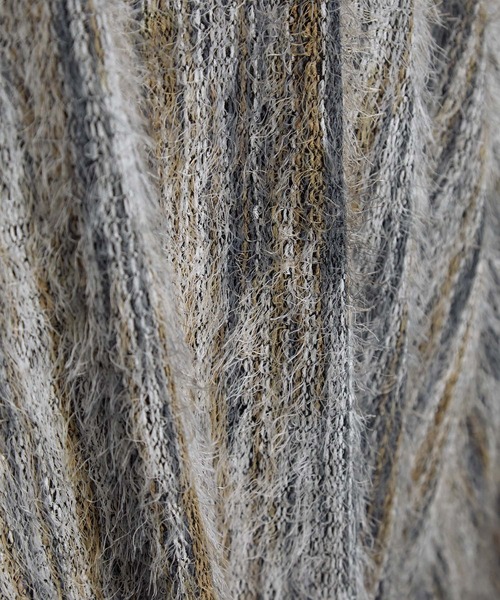 SERACE（セラス）の「【SERACE】Loose stripe shaggy shirt / ルーズストライプシャギーシャツ（シャツ/ブラウス・メンズ・グレー系/ブルー系・L/M/S）」の19枚目の写真