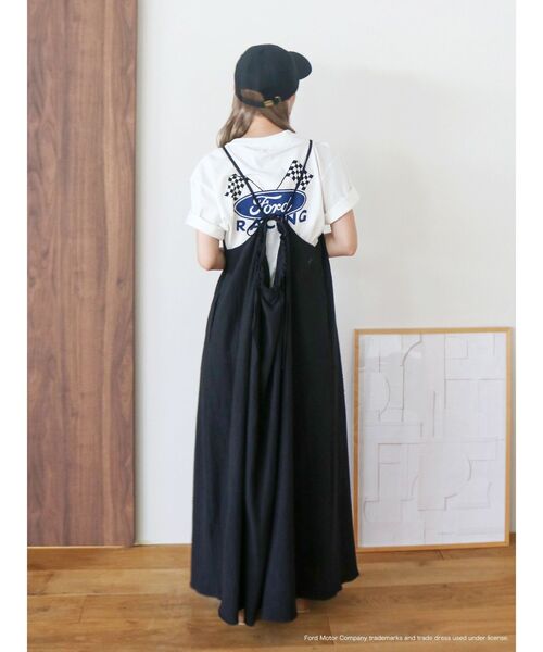 Ungrid(アングリッド)の「バックオープンギャザーキャミワンピース(ワンピース・レディース・オフホワイト/オレンジ/ブラック・FREE)」の20枚目の写真