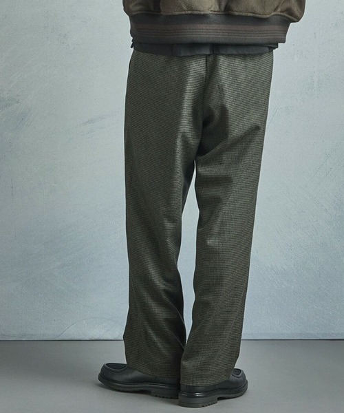 MEN'S BIGI(メンズビギ)の「【50th Anniv . 中田 慎介】 WOOL HOUND'S TOOTH WIDE PANTS(スラックス・メンズ・ブラウン・02/01/03)」の12枚目の写真