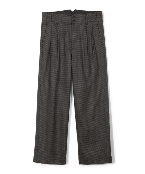 MEN'S BIGI(メンズビギ)の「【50th Anniv . 中田 慎介】 WOOL HOUND'S TOOTH WIDE PANTS(スラックス・メンズ・ブラウン・02/01/03)」の13枚目の写真