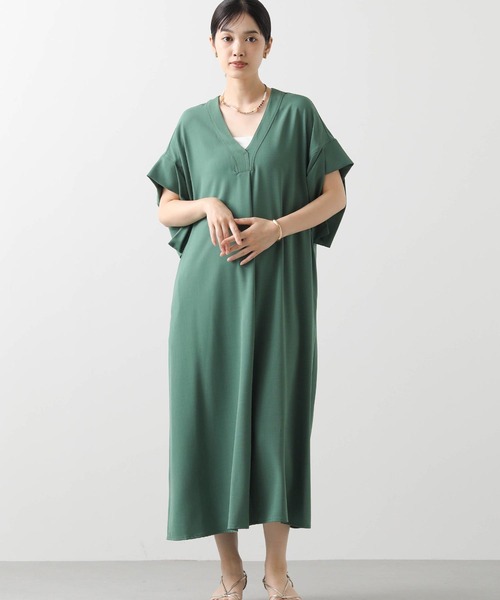 CLOCHE（クロシェ）の「クールグログランワンピ（ワンピース・レディース・グリーン/ブラック・FREE）」の2枚目の写真