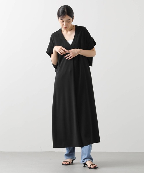 CLOCHE（クロシェ）の「クールグログランワンピ（ワンピース・レディース・グリーン/ブラック・FREE）」の6枚目の写真