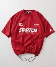 【88】【STARTER/スターター】ブランドロゴ 裾ドロスト ゲームシャツ オーバーサイズ