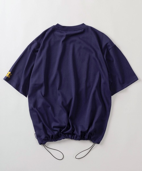 STARTEXCEEDEND テクスチャーシャツ 半袖 ロゴ オーバーサイズ Starting Over シャツ oversize stitching shirt/オーバーサイズ