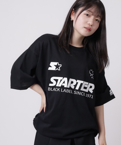 ryoryoゲームシャツと数珠セット セール】【88】【STARTER/スターター】ブランドロゴ 裾ドロスト