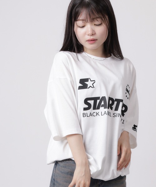 STARTER(スターター)の「【88】【STARTER/スターター】ブランドロゴ 裾ドロスト ゲームシャツ オーバーサイズ(Tシャツ/カットソー・メンズ・ホワイト/チャコールグレー/ネイビー/レッド/ブラック・XL/M/L)」の15枚目の写真