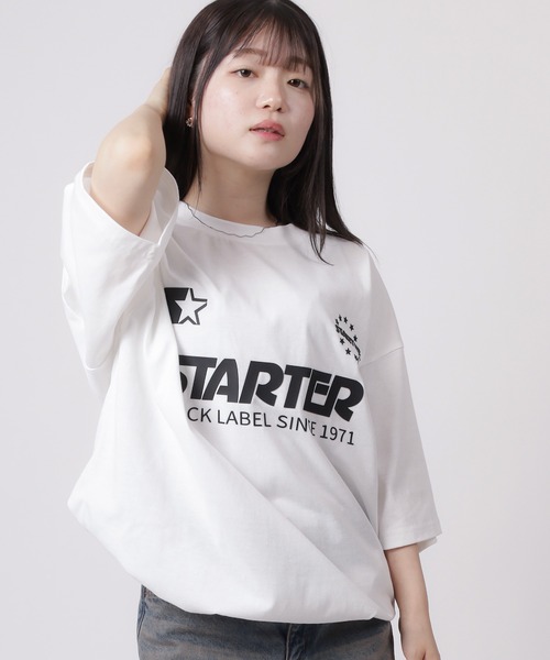 STARTER(スターター)の「【88】【STARTER/スターター】ブランドロゴ 裾ドロスト ゲームシャツ オーバーサイズ(Tシャツ/カットソー・メンズ・ホワイト/チャコールグレー/ネイビー/レッド/ブラック・XL/M/L)」の16枚目の写真