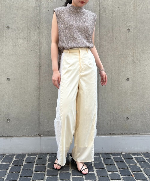 &g'aime(アンジェム)の「【&g'aime】MIXカラーチュニックニット Mixed Color Tunic Knit(ニット/セーター・レディース・ブラウン/ブラック/アイボリー・FREE)」の22枚目の写真