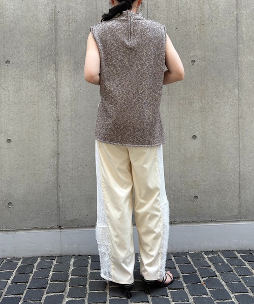 &g'aime(アンジェム)の「【&g'aime】MIXカラーチュニックニット Mixed Color Tunic Knit(ニット/セーター・レディース・ブラウン/ブラック/アイボリー・FREE)」の20枚目の写真