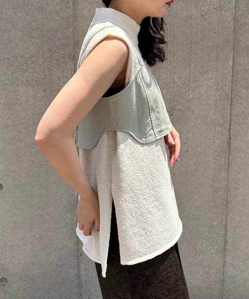 &g'aime(アンジェム)の「【&g'aime】MIXカラーチュニックニット Mixed Color Tunic Knit(ニット/セーター・レディース・ブラウン/ブラック/アイボリー・FREE)」の16枚目の写真