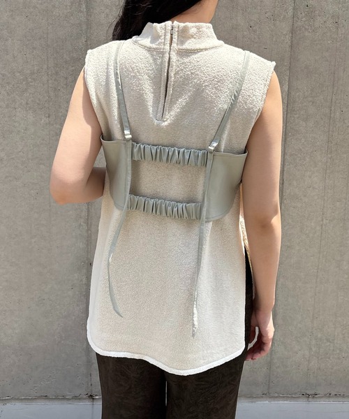 &g'aime(アンジェム)の「【&g'aime】MIXカラーチュニックニット Mixed Color Tunic Knit(ニット/セーター・レディース・ブラウン/ブラック/アイボリー・FREE)」の14枚目の写真