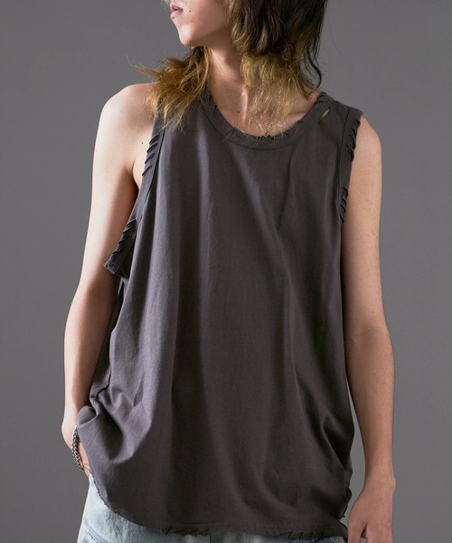 destroy tanktop タンクトップ LÝFT × WIND AND SEA Training Tanktop - Black