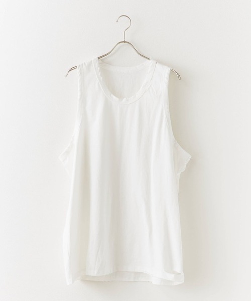 Theater code（シアターコード）の「Cut-in damage tank top/切り込みダメージ タンクトップ 2026年春夏（タンクトップ・メンズ・ホワイト/グレー/チャコール/ブラック・L/M）」の10枚目の写真