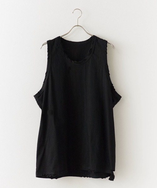 Theater code（シアターコード）の「Cut-in damage tank top/切り込みダメージ タンクトップ 2026年春夏（タンクトップ・メンズ・ホワイト/グレー/チャコール/ブラック・L/M）」の15枚目の写真