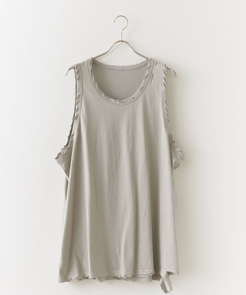 Cut-in damage tank top/切り込みダメージ タンクトップ（タンクトップ
