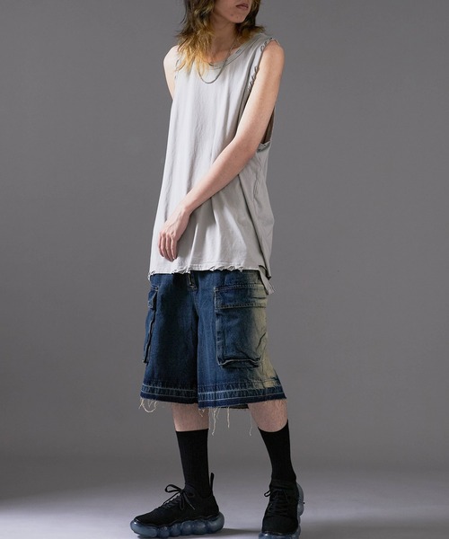 Cut-in damage tank top/切り込みダメージ タンクトップ（タンクトップ