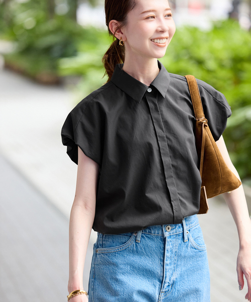 タグ付き新品　SLOBE IENA バルーンスリーブブラウス ブルー 追加》バルーンスリーブブラウス（シャツ／ブラウス）｜SLOBE