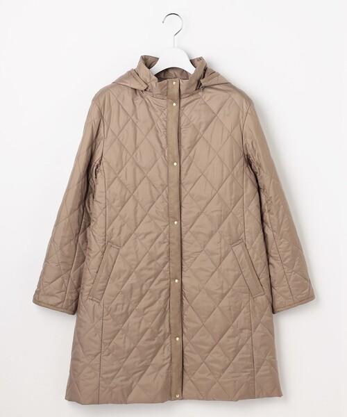 J.PRESS Ladies(J.プレス レディス)の「【WEB限定カラーあり・2way】コンパクトタフタキルティング フーデッド コート(その他アウター・レディース・ネイビー系/ブラック系/グレー系/アイボリー系/ベージュ系・S/XS)」の15枚目の写真