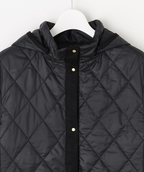J.PRESS Ladies(J.プレス レディス)の「【WEB限定カラーあり・2way】コンパクトタフタキルティング フーデッド コート(その他アウター・レディース・ネイビー系/ブラック系/グレー系/アイボリー系/ベージュ系・S/XS)」の19枚目の写真