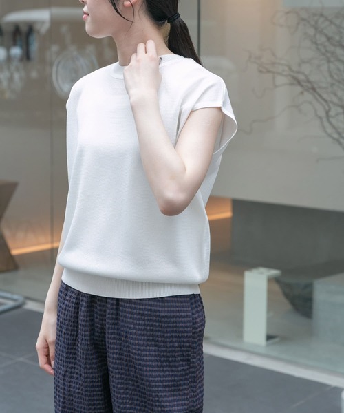 FORK＆SPOON　LEVITAノースリーブニットプルオーバー URBAN RESEARCH DOORS｜FORK&SPOON LEVITAノースリーブニット
