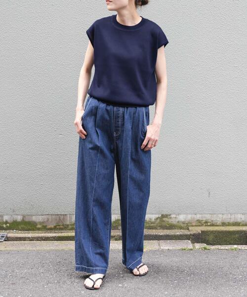 FORK&SPOON（フォークアンドスプーン）の「FORK&SPOON　LEVITAノースリーブニットプルオーバー（ニット/セーター・レディース・オフホワイト/グリーン/ネイビー・1）」の14枚目の写真