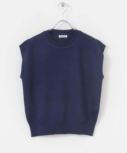 FORK&SPOON（フォークアンドスプーン）の「FORK&SPOON　LEVITAノースリーブニットプルオーバー（ニット/セーター・レディース・オフホワイト/グリーン/ネイビー・1）」の15枚目の写真