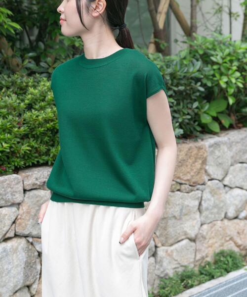 FORK&SPOON（フォークアンドスプーン）の「FORK&SPOON　LEVITAノースリーブニットプルオーバー（ニット/セーター・レディース・オフホワイト/グリーン/ネイビー・1）」の17枚目の写真