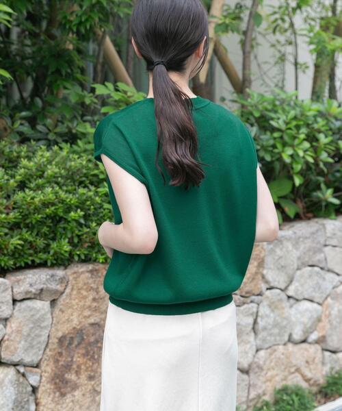 FORK&SPOON（フォークアンドスプーン）の「FORK&SPOON　LEVITAノースリーブニットプルオーバー（ニット/セーター・レディース・オフホワイト/グリーン/ネイビー・1）」の20枚目の写真