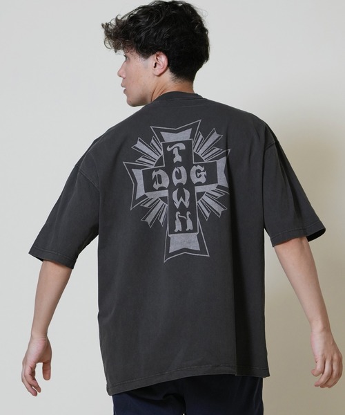 DOGTOWN(ドッグタウン)の「DOGTOWN/ドッグタウン バックプリントTシャツ 253DT1ST004(Tシャツ/カットソー・メンズ・グレー/アイボリー/ブラック・M/L/XL)」の9枚目の写真