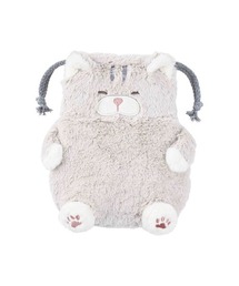 LIVHEART（リブハアト）の「ねこ肯定感 巾着（ポーチ）」