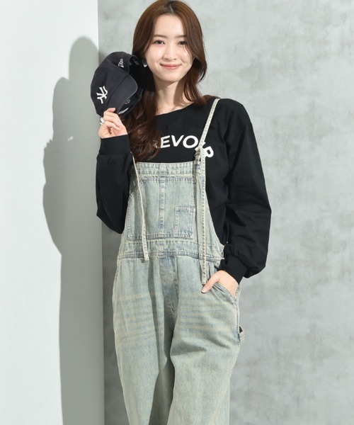 INTERPLANET(インタープラネット)の「スパンコールロゴ刺繍バックラインプルオーバー(Tシャツ/カットソー・レディース・ブラウン/ブラック/アイボリー・FREE)」の18枚目の写真
