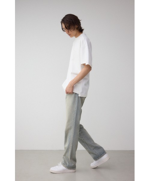 AZUL by moussy（アズールバイマウジー）の「AZUL DENIM マイクロフレア（デニムパンツ・メンズ・ライトブルー/ブルー・SMALL/MEDIUM/LARGE）」の4枚目の写真
