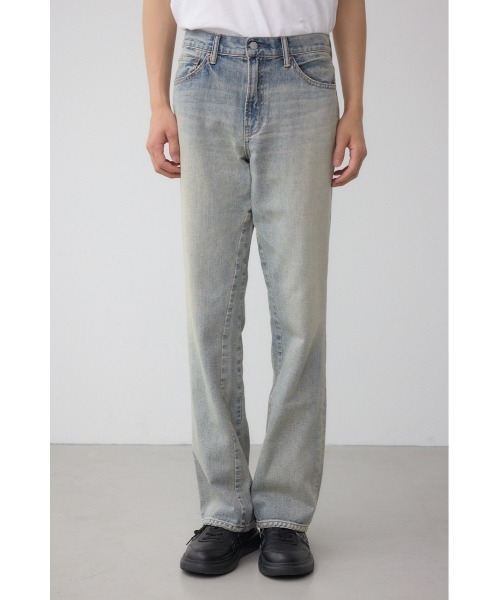 AZUL by moussy（アズールバイマウジー）の「AZUL DENIM マイクロフレア（デニムパンツ・メンズ・ライトブルー/ブルー・SMALL/MEDIUM/LARGE）」の6枚目の写真