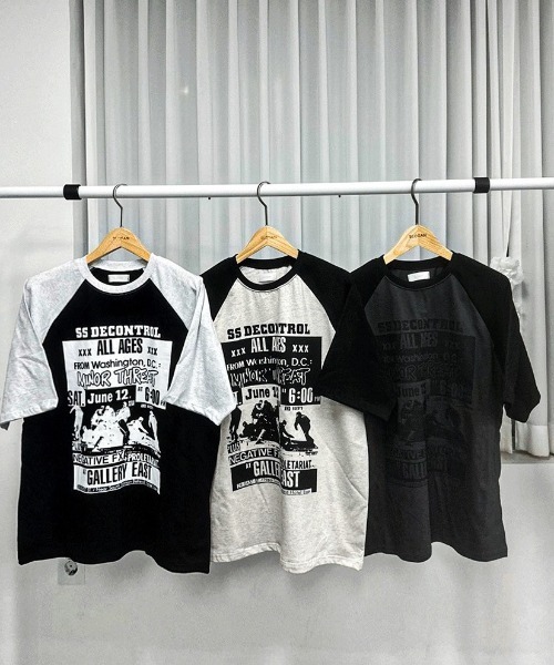 COSYHARU(コシハル)の「ドゥウェルコントロールラグラン半袖Tシャツ(Tシャツ/カットソー・メンズ・ブラック/オートミール/チャコール・FREE)」の20枚目の写真