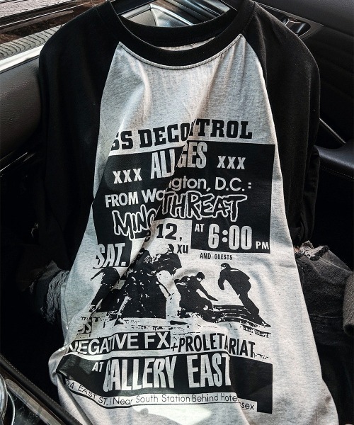 COSYHARU(コシハル)の「ドゥウェルコントロールラグラン半袖Tシャツ(Tシャツ/カットソー・メンズ・ブラック/オートミール/チャコール・FREE)」の10枚目の写真