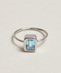 Zoule（ゾーラ）の「Zoule ゾーラ：Mon bijouxシリーズ　carre　天然石　シトリン　アメジスト　ホワイトムーンストーン　ブルートパーズ　リング（リング）」