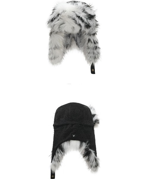 AWESOME NEEDS（オーサムニーズ）の「FUR TRAPPER HAT（ハット・レディース・ホワイト/ブラック・FREE）」の10枚目の写真