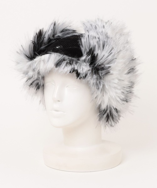 AWESOME NEEDS（オーサムニーズ）の「FUR TRAPPER HAT（ハット・レディース・ホワイト/ブラック・FREE）」の11枚目の写真