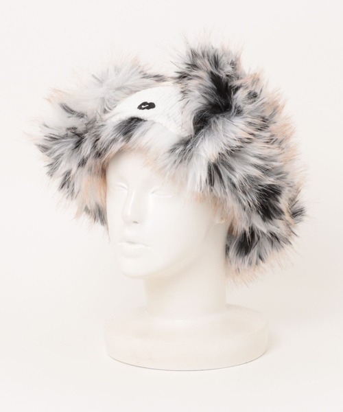 AWESOME NEEDS（オーサムニーズ）の「FUR TRAPPER HAT（ハット・レディース・ホワイト/ブラック・FREE）」の7枚目の写真