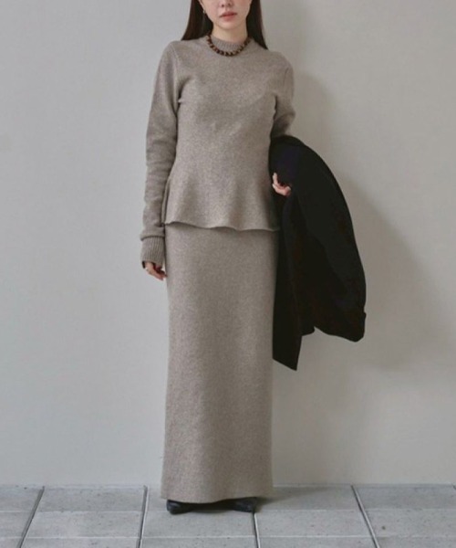 TODAYFUL（トゥデイフル）の「TODAYFUL　Puffy Knit Skirt パフィーニットスカート/12520807（スカート・レディース・ベージュ系その他/ブラック・38）」の15枚目の写真