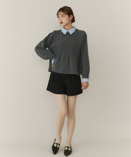 Olu.（オルドット）の「ステッチデザインストラップパンプス（パンプス・レディース・ブラック/ホワイト/キャメル/ボルドー・35/37/39）」の19枚目の写真