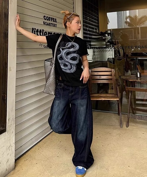 Ressaca(レサーカ)の「バック刺繍ロゴワイドデニムパンツ(デニムパンツ・メンズ・ブルー・S/L/M)」の18枚目の写真