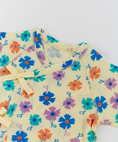Ocean&Ground(オーシャン&グラウンド)の「コンビ肌着 Painting Flower(肌着・キッズ・クリーム/オフホワイト・60)」の5枚目の写真