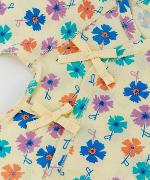 Ocean&Ground(オーシャン&グラウンド)の「コンビ肌着 Painting Flower(肌着・キッズ・クリーム/オフホワイト・60)」の7枚目の写真