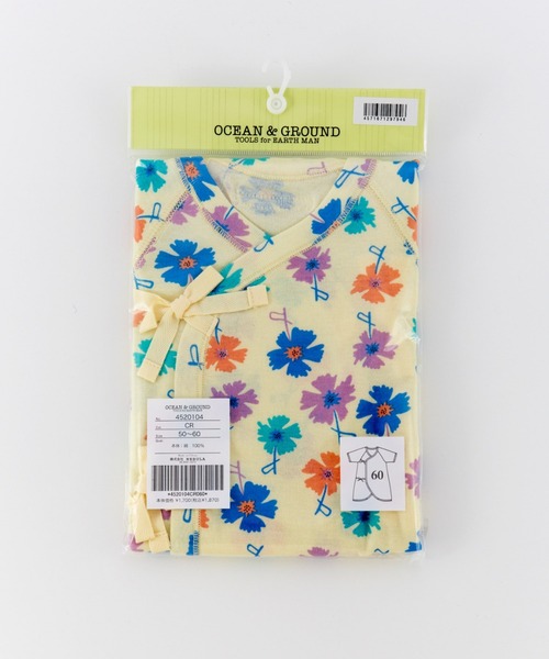Ocean&Ground(オーシャン&グラウンド)の「コンビ肌着 Painting Flower(肌着・キッズ・クリーム/オフホワイト・60)」の14枚目の写真
