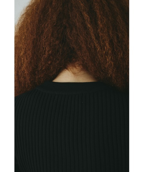 HeRIN.CYE(ヘリンドットサイ)の「Henley neck knit tops ヘンリーネックニットトップス(ニット/セーター・レディース・ブラック/レッド/ブルー/ベージュ・FREE)」の18枚目の写真