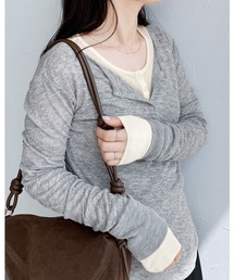 reca | シアーテレコヘンリーネックトップス(Tシャツ/カットソー)