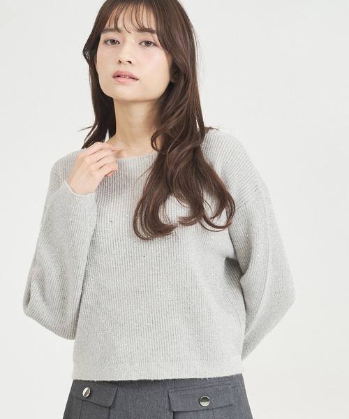 セール】WEB限定 2025秋冬新作 スパンコールラメニット（ニット